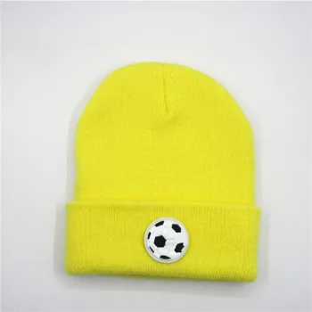LDSLYJR futbol nakış Kalınlaşmak örme şapka kış sıcak şapka Skullies kap bere şapka erkekler ve kadınlar için 213