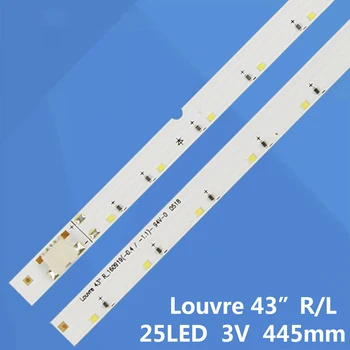 LED arka ışık şeridi 25 lamba samsung Panjur 43 inç L/R_160919(-0.4 / -1.1) BN96-9723A 9722A BN96-09723A 09722A BN96-39723A