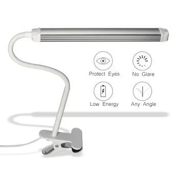 LED klips masa lambası esnek kısılabilir masaüstü ışık lambası masa Metal uzatma göz lambası USB arayüzü ile dövme aksesuarları