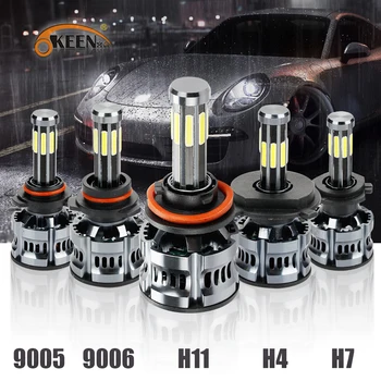 LED Otomatik Farlar H1 H4 H7 H8 H9 H11 H13 9005 9006 9007 200W ışıkları Araçlar İçin Yüksek Güç Lambası Ampuller Araba Aksesuarları 12V 24V