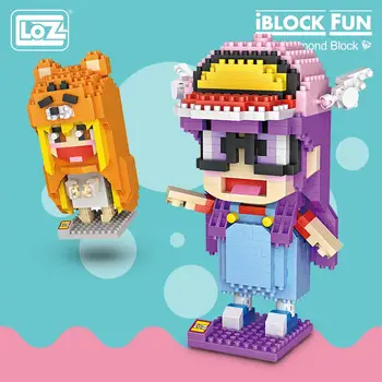LOZ Elmas Blokları Karakter Janpan Anime Heykelcik Kız Çocuklar İçin Şekil Bebek Oyuncak İblock Eğlenceli yapı tuğlaları Piksel Oyuncaklar Kiti 9752