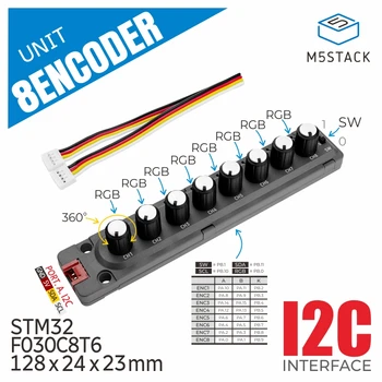 M5Stack 8 Enkoder Ünitesi (STM32F030)