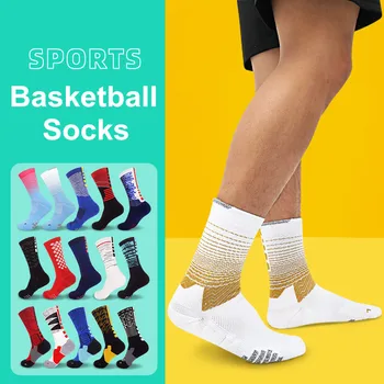 Macaron Renk Moda basketbol çorapları Orta Tüp Nefes Örgü Sokak Sporları Bisiklet Koşu Kaymaz Havlu Alt