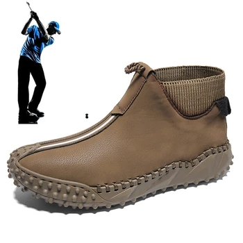 Marka Yeni Sonbahar ve Kış golf ayakkabıları erkek Sıcak Golf Sneakers Büyük Boy 46 Nailless Atletizm Çim Golf ayakkabıları