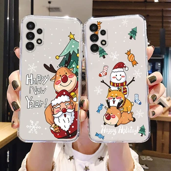 Merry Christmas Santa Elk Noel Kardan Adam Telefon Kılıfı için Samsung Galaxy A13 4G A13 5G Patrick Kapak için Samsung A13 A 13 Kılıfları