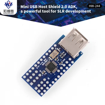 Mini USB Host Shield 2.0 ADK SLR Geliştirme Kurulu Aracı Uyumlu Genişletme Modülü SPI Arayüzü Desteği Google Arduino için