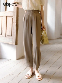 MISHOW Katı harem pantolon Yaz Kore Moda Rahat Elastik Yüksek Bel Ayak Bileği uzunlukta Pantolon Yeni Ince Kadın Dipleri MXB27K0449