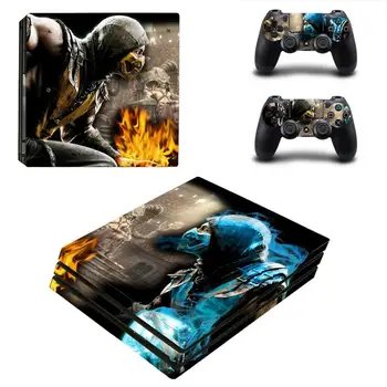 Mortal Kombat PS4 Pro Çıkartmalar Play station 4 Cilt Sticker Çıkartmaları PlayStation 4 İçin PS4 Pro Konsol ve Denetleyici Skins Vinil