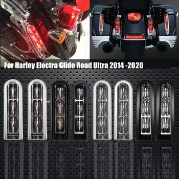 Motosiklet Heybe LED Dolgu Ekler Destek Çalışma Fren harley için arka stop Touring FLTRU Yol Glide Ultra 2014-2020