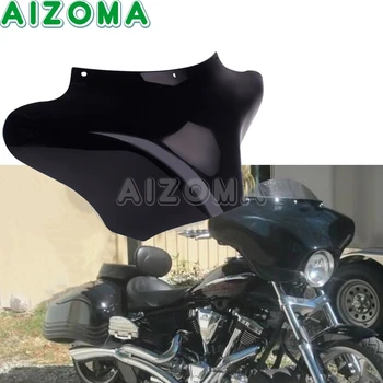 Motosiklet Siyah Ön Batwing Dış Fairing Far Kukuletası Harley Softail Honda VTX Gölge Yamaha V-Star Kawasaki Vulcan