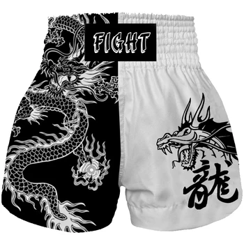 Muay Thai Şort Ücretsiz Savaş Karışık Dövüş sanatları Boks Eğitim Maç Pantolon Yetişkin Kulübü Şort Toptan