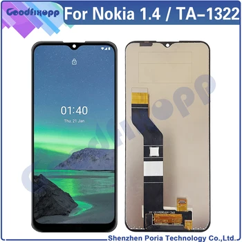 Nokia 1.4 için TA-1322 lcd ekran dokunmatik ekranlı sayısallaştırıcı grup Değiştirme