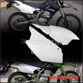 Off-Road Arka Yan Panel Beyaz Plastik Fairing Çerçeve Kapak Arka Plaka Kukuletası Kawasaki KLX250 KLX250S KLX 250 D-Tracker