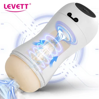 Otomatik Erkek Masturbator Titreşim Oral Seks Emme Makinesi Gerçek Oral Vajina mastürbasyon kupası Erkekler için Cep Pussy Titreşimli