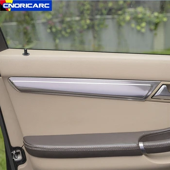 Paslanmaz Çelik Araba kapı pervazı Şeritler panel dekorasyon Sticker Mercedes Benz R Sınıfı W251 2010-2018 Aksesuarları