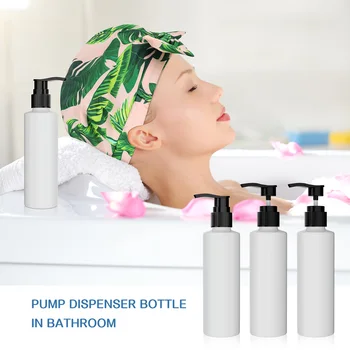 PET Plastik Dağıtıcı 200mL Boş Plastik pompa şişeleri için Mükemmel Şampuan Losyon Masaj Yağı ve Daha Fazlası-Doldurulabilir Şişe