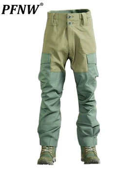 PFNW Safari Tarzı kargo pantolon erkek 2023 İlkbahar Ve Sonbahar Moda Çok Yönlü Rahat Düz High-end Tulum Yakışıklı 12A5921