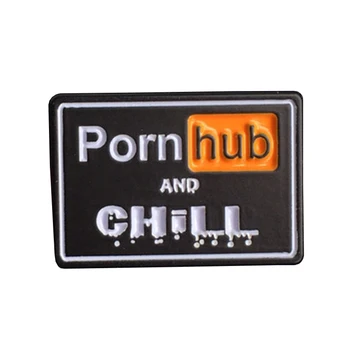 Porno Hub broş Mini haddeleme tarzı rozet müzik severler için Neotraditional Hediye