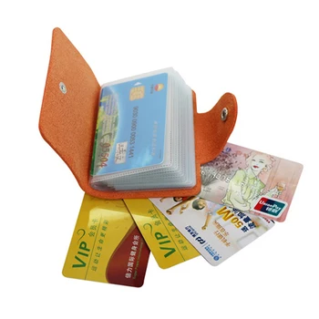 PU Deri Fonksiyonu 24 Bit Çile Kart Durumda Iş kart tutucu Erkek Kadın Kredi Pasaport kart çantası KIMLIK Banka Kartı Cüzdan 9 Renkler