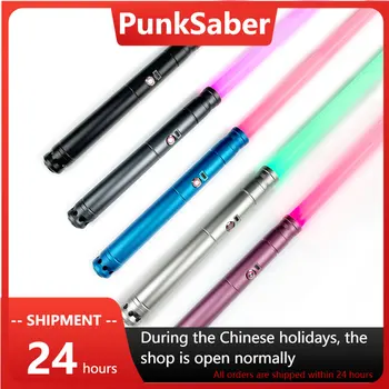 PunkSaber Lightsaber 56cm LED Bıçak 4/12 RGB Light-Up Düello Jedi Lazer Kılıç 4/12 Ses Aydınlık erkek çocuk oyuncakları Espada Sable De Luz