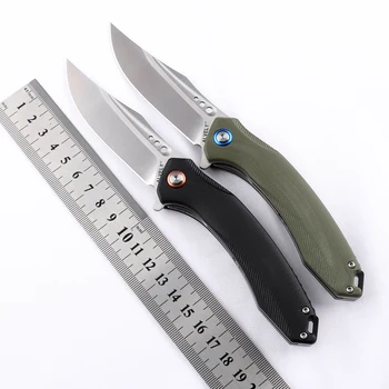 Rulman katlanır bıçak, D2 bıçak, G10 kolu, açık kamp, mutfak meyve bıçağı EDC çok amaçlı avcılık aracı