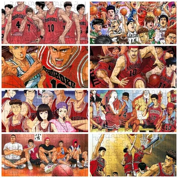 Slam Dunk Erkek Basketbol 1000 ADET Bulmacalar Anime Bulmaca Oyunu Ahşap Yapboz Japon Karikatür Hediye İçin Erkek ofis konferans odası masası Süsler