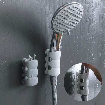Taşınabilir Banyo Duş Başlığı Tutucu Duvara Monte Vantuz duş başlığı Tutucu Silikon Duş Parantez