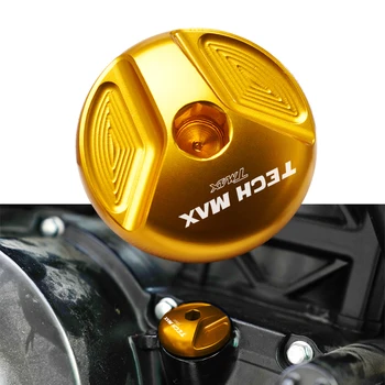 Teknoloji Tmax LOGO Motosiklet Alüminyum Motor yağı dolgu kapağı YAMAHA TMAX 560 için Tmax560 Teknoloji MAX 2020