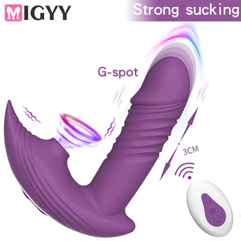 Teleskopik Yapay Penis Vibratör Klitoris Emme Vibratör Bayanlara Seks Oyuncakları Giyilebilir Külot Vajina Stimülatörü Kablosuz Uzaktan Sextoy