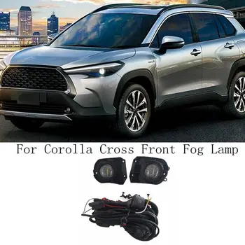 Toyota Corolla Cross 2020 için 2021 2022 Ön Sis lamba donanımı Hattı Modifikasyonu Işıkları Gündüz Farları