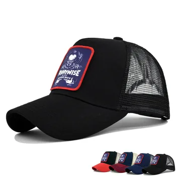 Unisex beyzbol şapkası Kadın Snapback Hip Hop Kamyon Şoförü Kapakları Erkekler Düz Renk Pamuk baba şapkası Açık Nefes Örgü Vizör Vardır Kemikleri