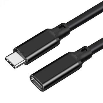 USB C Tipi C Uzatma Kablosu erkek Kadın USB 3.2 Veri Şarj macbook adaptörü Pro Telefon Tipi USB C Veri şarj kablosu 1M