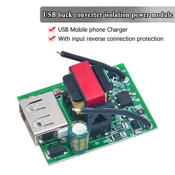 WAVGAT USB DC Adım Aşağı Modülü İzole Güç Kaynağı Buck Dönüştürücü Sabitleyici 12V 24V 36V 48V 72V için 5V 1A