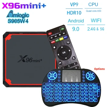 X96 mini artı Akıllı Android 9.0 TV Kutusu Amlogic S905W4 TV KUTUSU Set Üstü Kutusu HD 3D Video 4K Medya Oynatıcı 2.4 G 5G Wifi x96mini 2g16g
