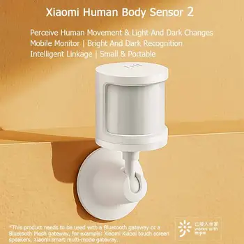 Xiaomi Mijia İnsan Vücudu Sensörü 2 Manyetik Hareket Sneosr Akıllı Ev Pratik Cihaz Aksesuarları Akıllı Akıllı Cihaz