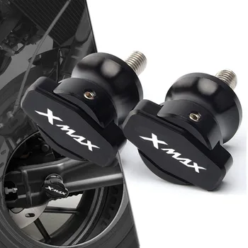YAMAHA XMAX için X-MAX 125 250 300 400 XMAX300 2017 2018 Motosiklet CNC Çerçeve Standları 6MM Vidalar Kaydırıcılar Salınım Kolu Makaralar Kaymak