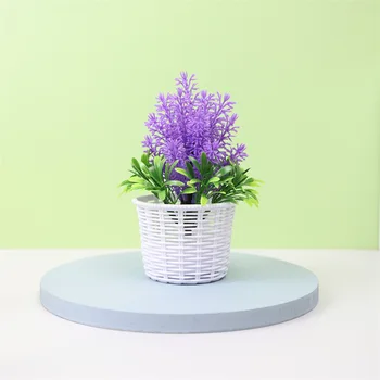 Yapay Bitki Bonsai Küçük Plastik Ağaç Pot yatak odası dekoru Süsler Ev Odası Bahçe Dekoratif Düğün Plantas Çiçek Parti
