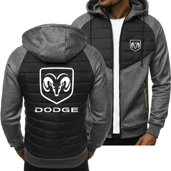 Yeni Bahar Sonbahar erkek Dodge Hoodie Moda Atletik Rahat Hırka Omuz Fermuar Tişörtü Kapüşonlu Ceket