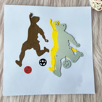 Yeni erkek oyun futbol metal kesme die kalıp karalama defteri dekorasyon kabartmalı fotoğraf albümü dekorasyon kart yapımı DIY