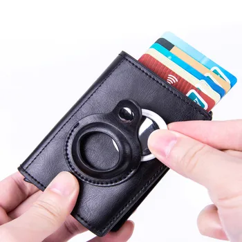 Yeni RFID Cüzdan İnce Minimalist Kredi kart tutucu takip cihazı İçin Koruyucu Kılıf anti-kayıp Koruyucu Cüzdan
