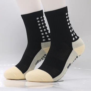 Yeni Stil TS futbolcu çorapları Yuvarlak Silikon Vantuz Kavrama Anti Kayma futbol çorapları Spor Erkek Kadın Beyzbol Rugby Çorap