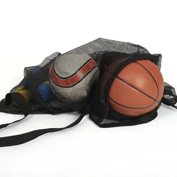 Çok fonksiyonlu Naylon saklama çantası Taşınabilir Açık Spor Topu Çantası İpli Örgü Çanta Futbol Basketbol Taşıma Net Çanta