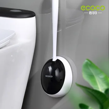 Ölü Açı Olmadan ECOCO Tuvalet Fırçası Temizleme Araçları Banyo Aksesuarları Ev Uzun Saplı Temizleyici Fırça