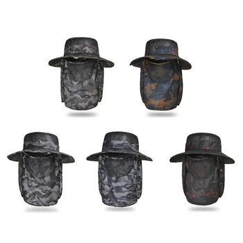 Kamuflaj Taktik Boonie Şapka Askeri asker şapkası Paintball Airsoft Keskin Nişancı Kova Kapakları Açık Balıkçılık Avcılık Şapka