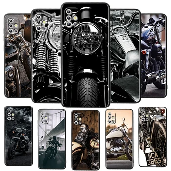 Motosiklet Spor Moto Çapraz Samsung Galaxy A52S A72 A71 A52 A51 A12 A32 A21S 4G 5G Fundas Yumuşak Siyah telefon Kılıfı Çapa Coque
