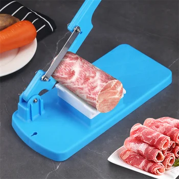 Mutfak Bıçakları Saman Kesici Çok Fonksiyonlu Masa Dilimleme Gıda Dondurulmuş Et Sığır Ot Koyun Eti Rulo Meyve Ekmek Sebze dilimleme makinesi