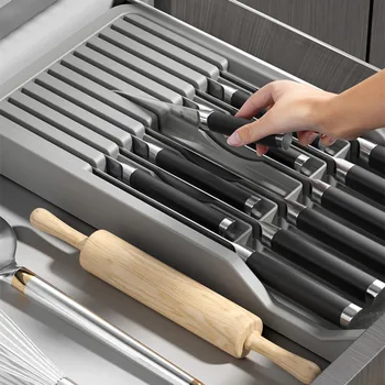 Mutfak bıçağı tutucu bıçak saklama kutusu bıçak bölme raf çatal çekmece saklama kutusu mutfak düzenleyici organizatör mutfak