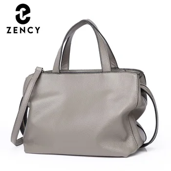 Zency 2022 Yeni Stil hakiki deri çantalar Moda Zarif Kadın omuzdan askili çanta Bayan Klasik Messenger Kadınlar İçin Crossbody Çanta